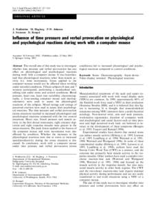 Electrophysiology / Neurophysiology / Neurotechnology / Anxiety / Stress / Muscle / Repetitive strain injury / Psychophysiology / Electromyography / Anatomy / Biology / Electrodiagnosis