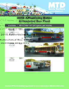 2013  Advertising Rates Diesel Fleet 2016 Advertising Rates Articulated Bus Fleet
