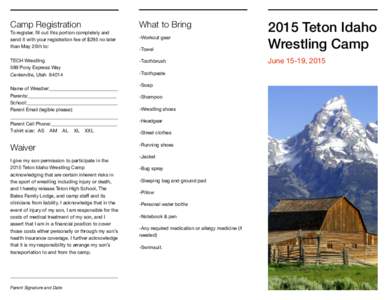 -Towel 2015 Teton Idaho Wrestling Camp