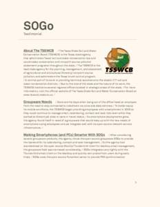 SOGo Testimonial About The TSSWCB  / The Texas State Soil and Water