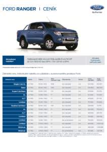 FORD RANGER I CENÍK  Výhodné financování od Ford Credit