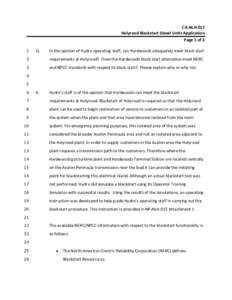 North American Electric Reliability Corporation / Blackstart / Generating Availability Data System / Electric power / Energy / Black start / Electric power generation