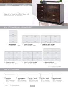 INSET DRESSER/CHEST S T YLE YOUR OWN BEDROOM