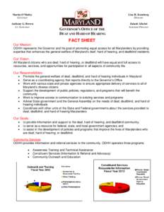 Deafblindness / Anthony G. Brown / Health / Disability / Otolaryngology / Sense / State of New Mexico Commission for Deaf & Hard of Hearing / Deafness / Deaf culture / Blindness