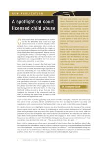 Article by Jocelynne Scutt - Aware: ACSSA Newsletter No. 6 April 2005