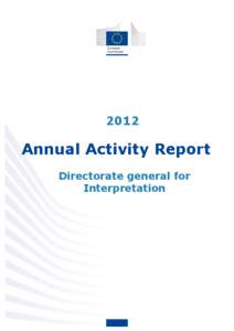 2011 Annual Activity Report of DG