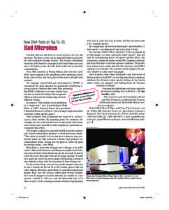 tests used in some labs may be faster, but they too detect only a few Candida species. By comparison, the test from Kurtzman’s unit identifies 32 total species—simultaneously and in less than 5 hours. In a machine ca