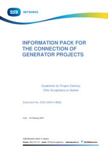 Electric power transmission systems / ESB Group / EirGrid / Software development process / Electrical grid / Project management / Energy / State-sponsored bodies of the Republic of Ireland / Electric power / Construction