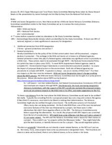 Evaluation / Designated landmark / National Park Service / National Environmental Policy Act / Environmental impact assessment / Environmental impact statement / National Wild and Scenic Rivers System / Impact assessment / Environment / Prediction