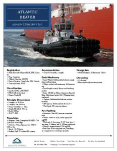 ATLANTIC BEAVER AZIMUTH STERN DRIVE TUG Registration