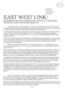 14 April 2014 East West CIS Public Submission Ornni Ioannou  EAST WEST LINK: