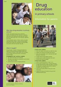 English  Drug education in primary schools