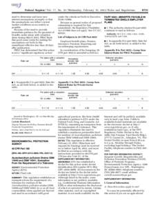 8731  Federal Register / Vol. 77, No[removed]Wednesday, February 15, [removed]Rules and Regulations need to determine and issue new interest assumptions promptly so that the assumptions can reflect current