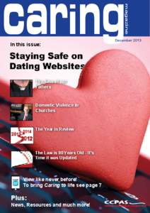 magazine  caring In this issue:  December 2013