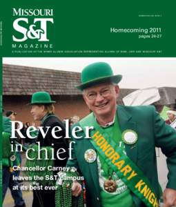 SUMMER 2011 | VOL. 85 NO. 2  MISSOURI S&T MAGAZINE Homecoming 2011 pages 24-27