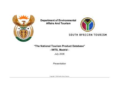 Types of tourism / Department of Environmental Affairs and Tourism / Ecotourism
