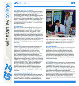 winstanley college  AS/A-LEVELS ICT