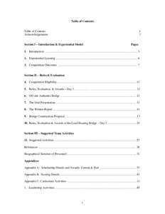 Table of Contents Table of Contents Acknowledgements 1 2