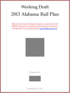 Shortline Rail Rehabilitation Alabama Statewide Freight Study and Action Plan