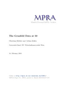 Regression analysis / Yehuda Grunfeld / Linear regression / G. S. Maddala / Seemingly unrelated regressions / Autoregressive conditional heteroskedasticity / Statistics / Econometrics / Economics