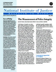 U.S. Department of Justice Office of Justice Programs National Institute of Justice National Institute of Justice R