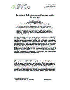 Language / Culture / Linguistics / Indigenous languages of the Americas / Arutani–Sape languages / Language isolate / Trans–New Guinea languages / Kujargé language / Border languages / Languages of Indonesia / Languages of Papua New Guinea / Language families