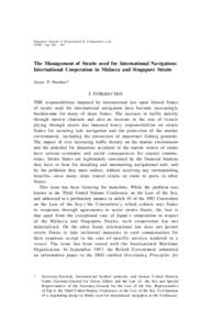 of International & Comparative Law 3Singapore SJICL Journal International