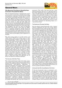 Biocontrol News and Information 28(3), 49N–66N pestscience.com General News Why Biocontrol Practitioners Should Be More Interested in Parasitoid Sex Ratios