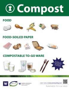 Compost FOOD FOOD-SOILED PAPER  COMPOSTABLE TO-GO WARE