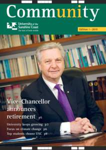 VIEW | EXIT  Community Edition 1—2010  Vice-Chancellor