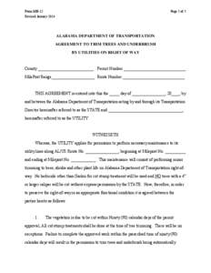 Form MB-12 Revised January 2014 Page 1 of 5  ALABAMA DEPARTMENT OF TRANSPORTATION