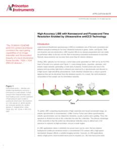 APPLICATION NOTE © 2015 Princeton Instruments, Inc. All rights reserved. High-Accuracy LIBS with Nanosecond and Picosecond Time Resolution Enabled by Ultrasensitive emICCD Technology “The PI-MAX4:1024EMB