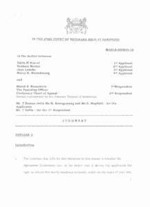Primogeniture / Real property law / Bhe v Magistrate /  Khayelitsha / Law / Inheritance / Legal history