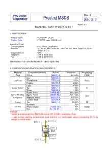 Microsoft Word - MSDS - PFC Axial DO-201AD v9 HF.doc