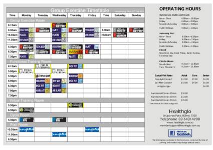 Microsoft Word - Group Exercise Timetable Feb 2015 NEW