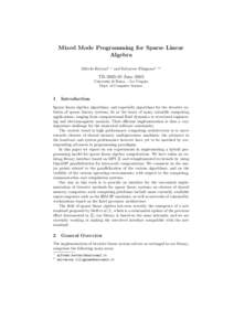 Computing / Computer programming / Parallel computing / Software engineering / Numerical linear algebra / Application programming interfaces / Numerical software / Basic Linear Algebra Subprograms / Matrix / Intel Fortran Compiler / MPICH / OpenMP