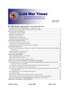 Cold War Times - August[removed]Vol. 8, Issue 3