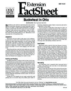 FactSheet Extension AGF[removed]Horticulture and Crop Science, 2001 Fyffe Court, Columbus, OH[removed]