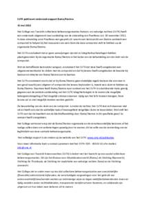 CvTA publiceert onderzoeksrapport Buma/Stemra 15 mei 2012 Het College van Toezicht collectieve beheersorganisaties Auteurs- en naburige rechten (CvTA) heeft een onderzoek uitgevoerd naar aanleiding van de uitzending van 