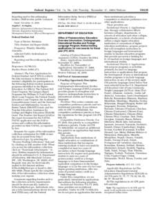 Office of Postsecondary Education; Overview Information; Undergraduate International Studies and Foreign Language Program; Notice inviting applications for new awards for fiscal year (FY) 2010, CFDA Number 84.016A. [OPE]