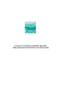 Microsoft Word - Canada Nat Ramsar Report 2003_2005.doc
