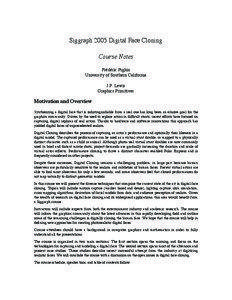 Siggraph 2005 Digital Face Cloning Course Notes Frédéric Pighin