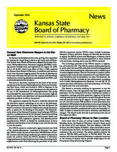 News  September 2010 Kansas State Board of Pharmacy