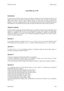 Examen Java UML  Génie Logiciel Ange Diable Java UML