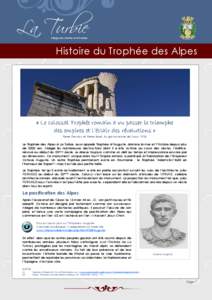 LATURBIE_TropheedesAlpes_Histoire