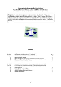 Microsoft Word - Procedural Fairness in decision making Guidelines April 2011.docx