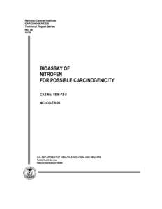 TR-026 Bioassay of Nitrofen for Possible Carcinogenicity (CAS No[removed])