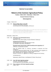 Common Agricultural Policy / Luis Manuel Capoulas Santos / Strasbourg / Epp / Hemicycle / Government / European Parliament / European Union / Europe