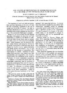 THE VOLUME OF DISTRIBUTION OF SODIUM THIOSULFATE AS A MEASURE OF THE EXTRACELLULAR FLUID SPACE1 By R. H. CARDOZO 2 AND I. S. EDELMAN 3