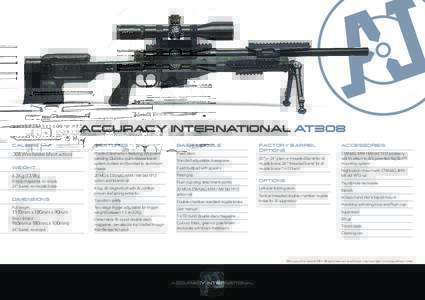 ACCURACY INTERNATIONAL AT308 CALIBRE FEATURES  BASE MODELS